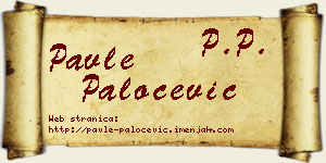 Pavle Paločević vizit kartica